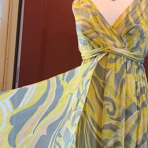 Anthropologie chiffon dress